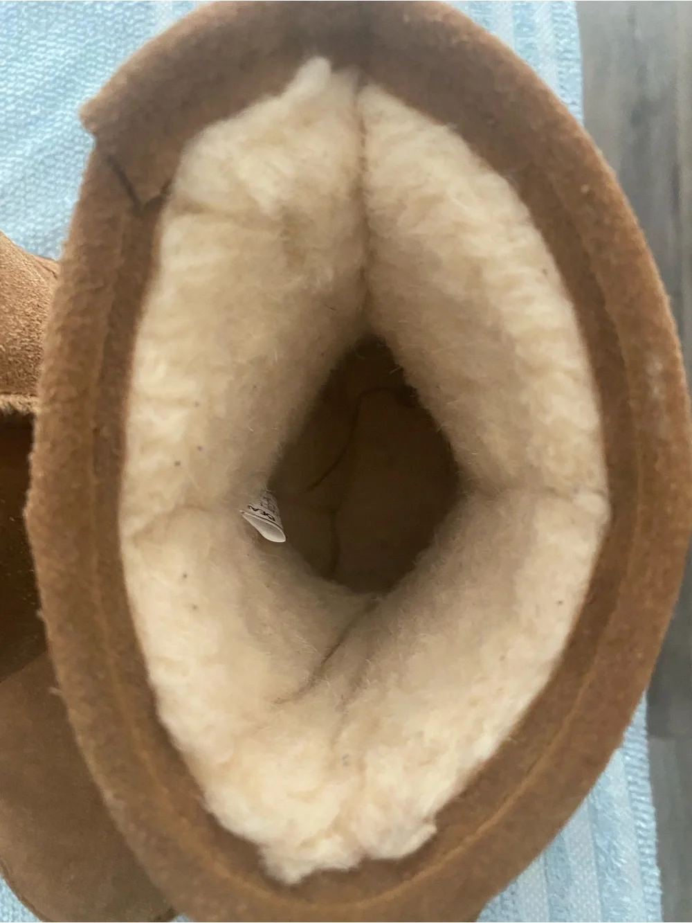 BearPaw Kids Chestnut Suede Shearling Booties